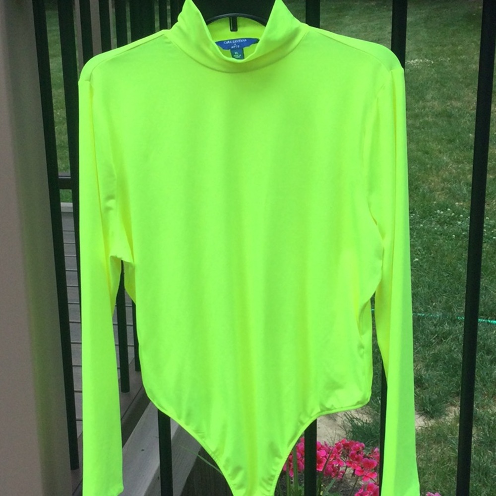 Bright yellow bodysuit that screams fun!